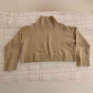 Princess Polly Cream Ribbed Sweater